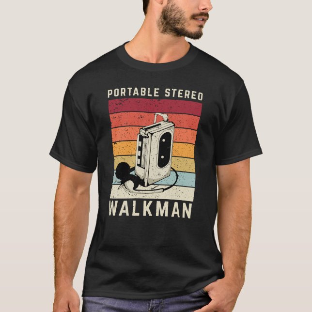 Camiseta Retro Walkman Music (Frente)