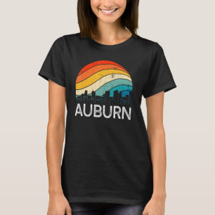 Camiseta Retro Washington Auburn Skyline Vintage Urbano Sky