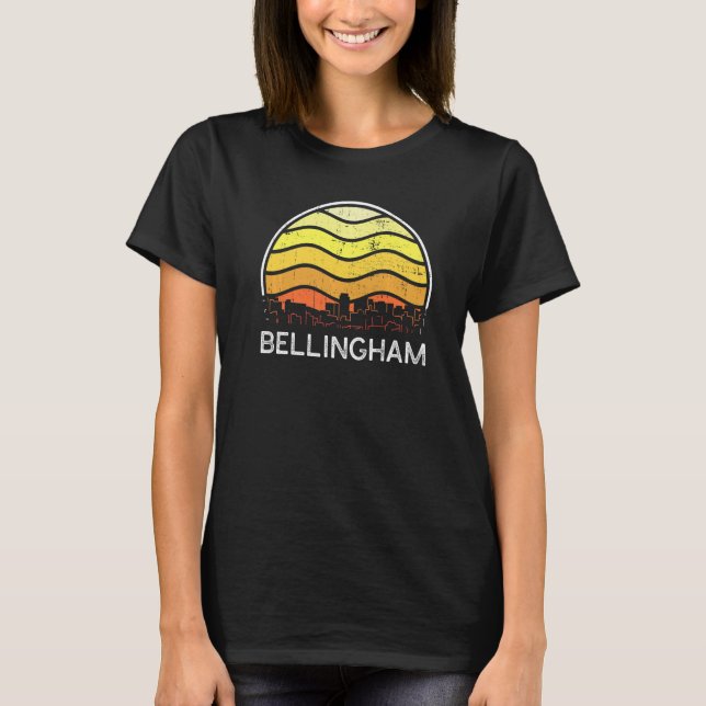 Camiseta Retro Washington Bellingham Visitors Skyline Vinta (Frente)