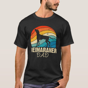 Camiseta Retro Weimaraner Cão Cachorro Cachorro Cachorro Ca
