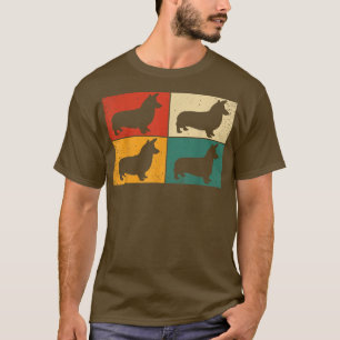 Camiseta Retro Welsh Corgi Vintage Dog Lover Novelty 1207