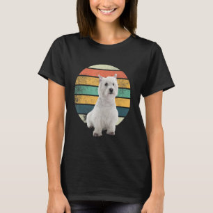 Camiseta Retro West Highland White Terrier Mãe Pai Cão