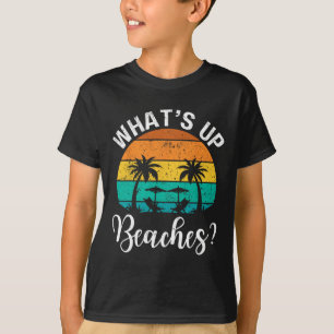 Camiseta Retro Whats Beaches Friend Family Beach Vacatio