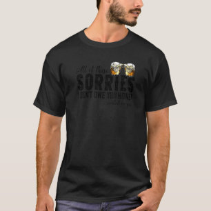 Camiseta Retro Whiskey Todas Essas Sortes Desperdiçaram Em