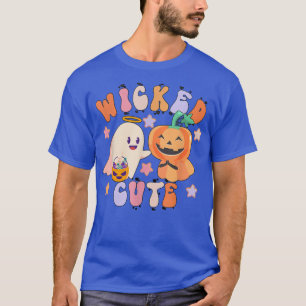 Camiseta Retro Wicked Cute Ghost Pumpkin Spooky Season Hall
