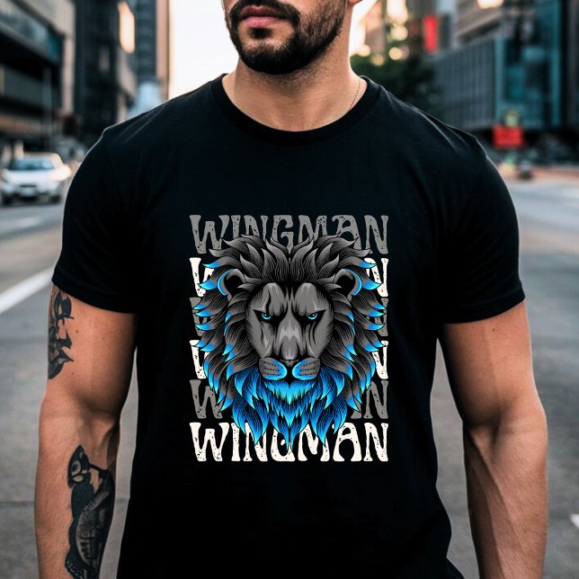 Camiseta Retro Wingman – Os Bros Estão ao Seu Lado (Criador carregado)