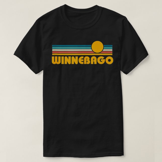 Camiseta Retro Winnebago Minnesota Sunset (Frente do Design)