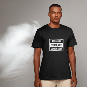 Camiseta retro Work out Season 20XX black