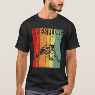 Camiseta Retro Wrestling Lover Vintage Sport Christmas Fath