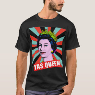 Camiseta Retro Yas Rainha Elizabeth II Sua Alteza Real Qu