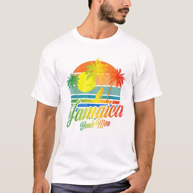 Camiseta Retro Yeah Mon Jamaica Summer (Frente)