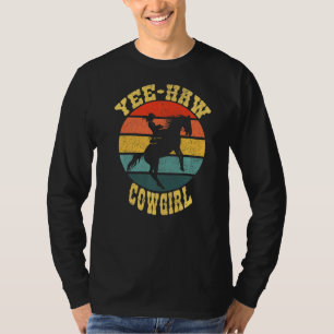 Camiseta Retro Yee Haw Howdy País Ocidental Cowgi Sul