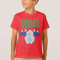 Retro Yeti Whimsical Kids Natal