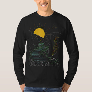 Camiseta Retro Yosemite Firequedas National Park Califórnia
