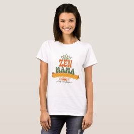 Camiseta Retro Zen Mama Yoga Lotus Boho