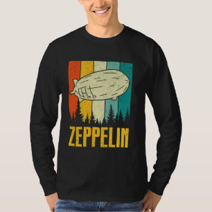 Camiseta Retro Zeppelin 70s 80s Dirigível Navio Zepelin Z
