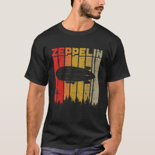 Camiseta Retro Zeppelin 70s 80s Dirigível Navio Zepelin Z