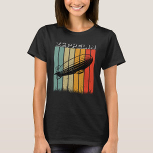 Camiseta Retro Zeppelin Dirigible Airship Zepelin Zepplin