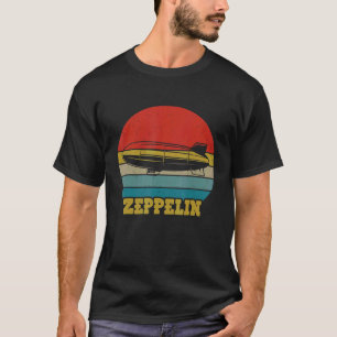 Camiseta Retro Zeppelin Dirigible Blimp Airship 70s 3