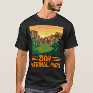 Camiseta Retro Zion National Park US Vintage Utah Adventure