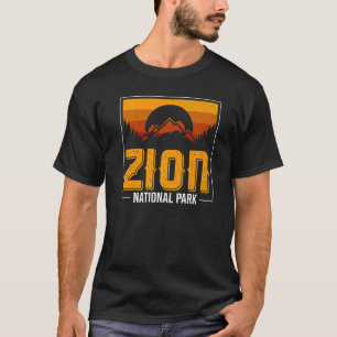 Camiseta Retro Zion National Park US Vintage Utah Adventure