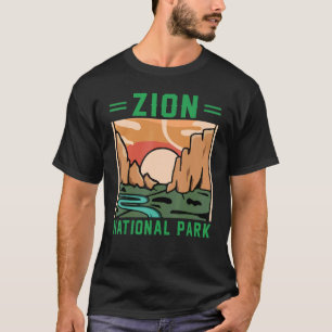 Camiseta Retro Zion National Park US Vintage Utah Adventure