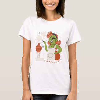 Camiseta Retro Zombie Doméstica Dusting
