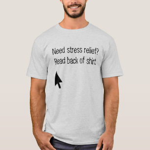 Camiseta Retroceda-me. T-shirt do alívio de tensão