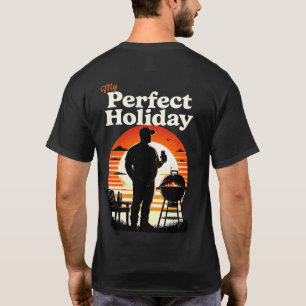 Camiseta Retroceda o texto perfeito para o meu feriado fron