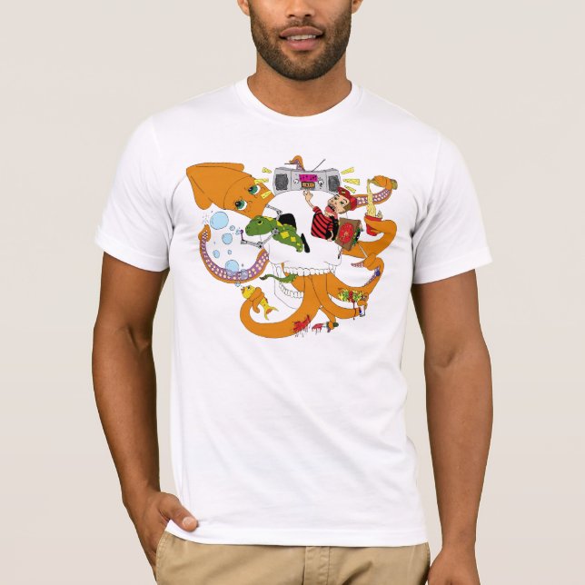 Camiseta Retroceda para fora os doces (Frente)