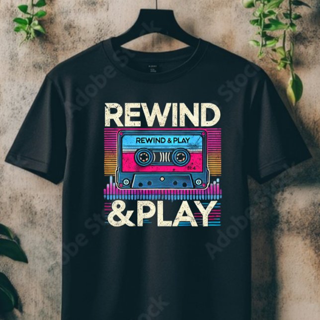 Camiseta retroceder e jogar (Criador carregado)