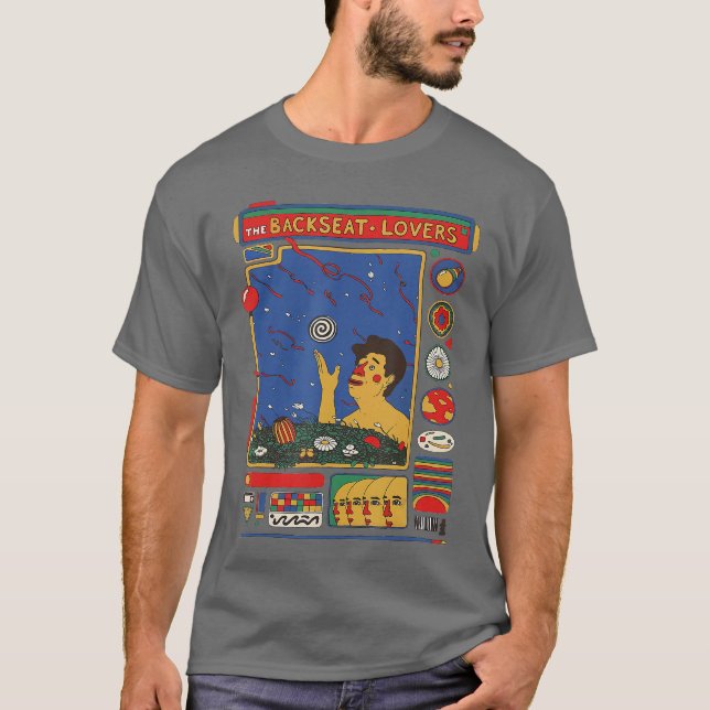 Camiseta Retrohe Backseat Lovers Waiting to Spill Love Musi (Frente)