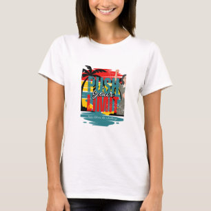 Camiseta retromotivação amarelo azul