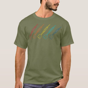 Camiseta Retrora dardos de cores exclusivos jogador Premium