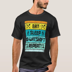 Camiseta Retrorna Coloque o Repetitivo Desvio da Noite do S