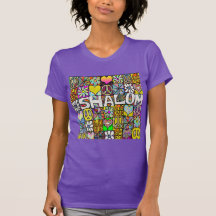 Camiseta retrorreflectora 60s Shalom Psicodélico L