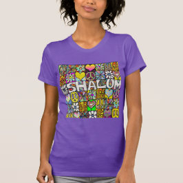 Camiseta retrorreflectora 60s Shalom Psicodélico L