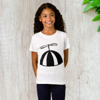 Retrorropropulsor Beanie Whimsical Black and White