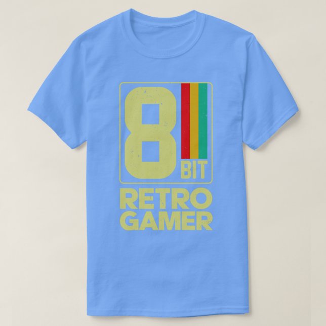 Camiseta Retrospectiva de 8 bits 1 (Frente do Design)