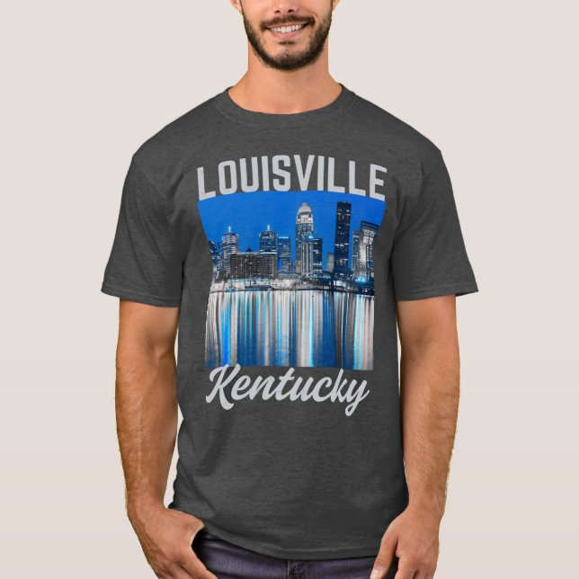 Camiseta RetroStyle Louisville Kentucky Downtown Ohio River (Frente)