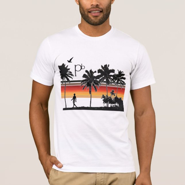 Camiseta RetroSunsetBeach1 (Frente)