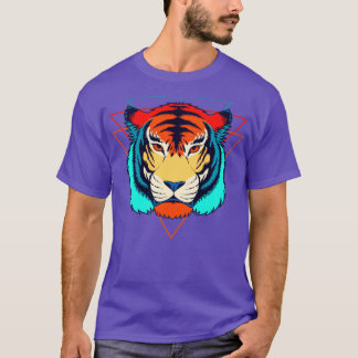 Camiseta Retrowave Tiger Head