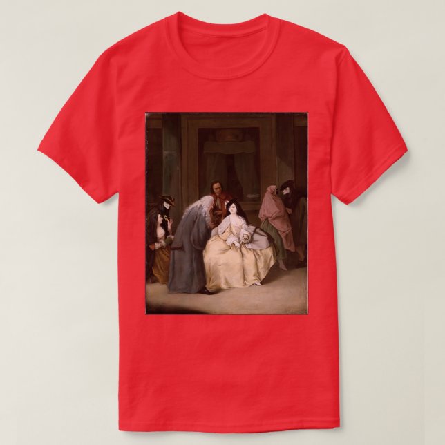 Camiseta Reunião 1746 de Pietro Longhi Pietro Falca (Frente do Design)