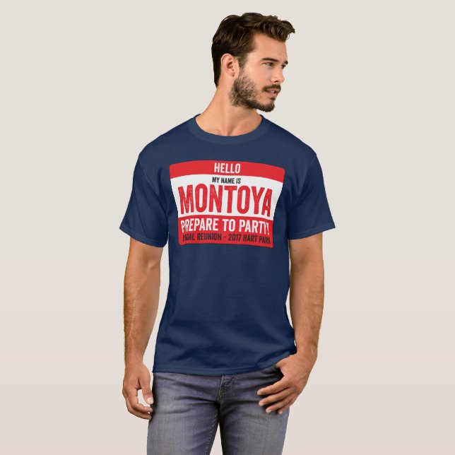 Camiseta Reunião 2017 de Montoya - Repare ao partido! (Frente Completa)