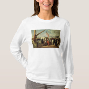 Camiseta Reunião b/w Louis-Philippe e rainha Victoria