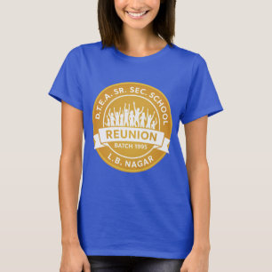 Camiseta Reunião da DTEA 1995 Azul n Dourado
