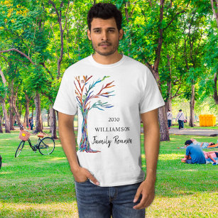 Camiseta Reunião da Família Árvore da Família