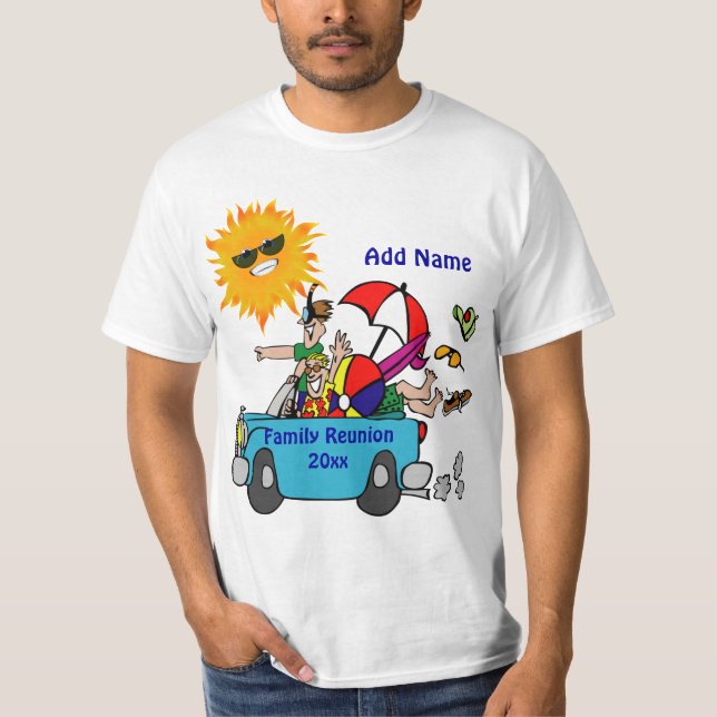 Camiseta Reunião da família do partido Beach (Frente)