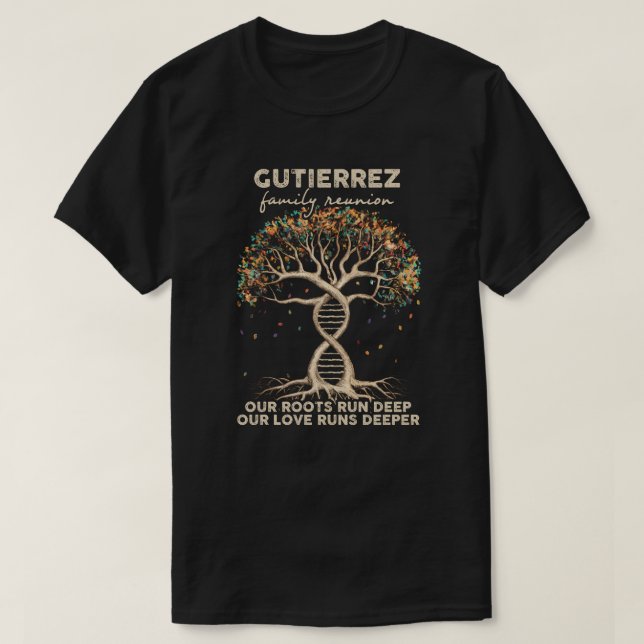 Camiseta Reunião da família Gutierrez (Frente do Design)
