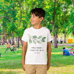 Camiseta Reunião da família personalizada<br><div class="desc">Esta camiseta de reencontro da família na moda é decorada com água verde. Facilmente personalizável. Basta remover a data se você quiser usar a camiseta por muitos anos. Use a Ferramenta Design para alterar o tamanho, o estilo ou a cor do texto. Esta camiseta faz uma reunião de família de...</div>